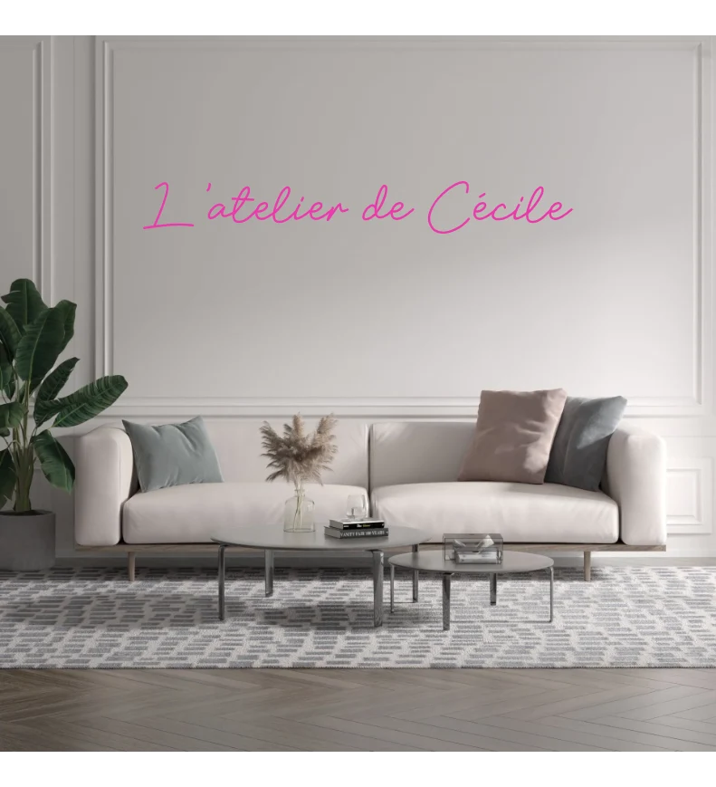 Custom text: L'atelier de Cécile