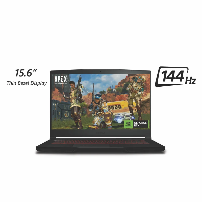 MSI Thin GF63 15.6" i5 16GB 512GB SSD RTX 3050 4GB Gaming Laptop