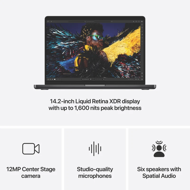 Apple MacBook Pro 14" with M4 chip 16GB 512GB - Space Black