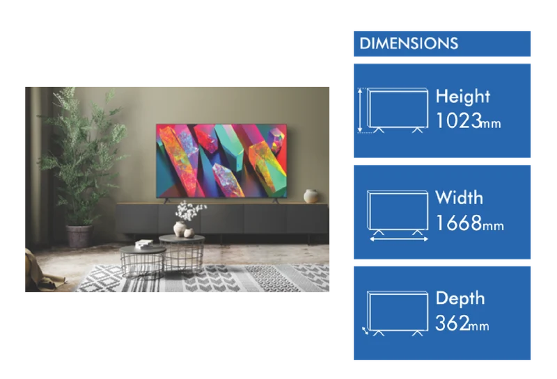 FFALCON 75" U63 4K UHD Smart TV 23