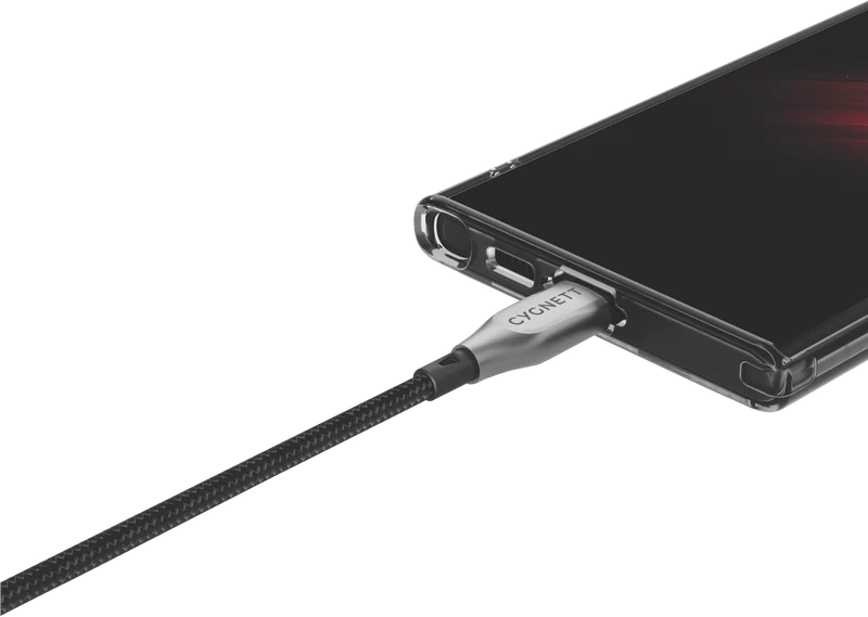 Cygnett USB 2.0 Armoured braided USB C USB C 1m Black