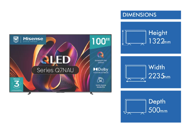 Hisense 100" Q7NAU 4K QLED Smart TV 24