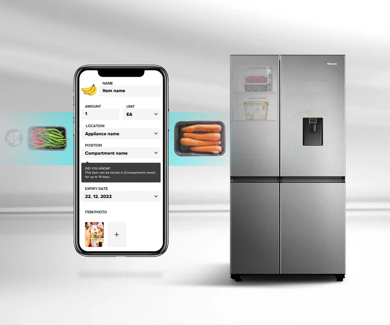 Hisense 649L Side By Side Refrigerator