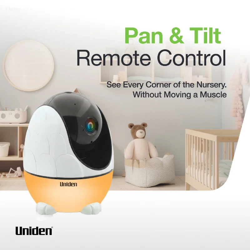 Uniden 4.3" Colour Display Pan & Tilt Baby Monitor