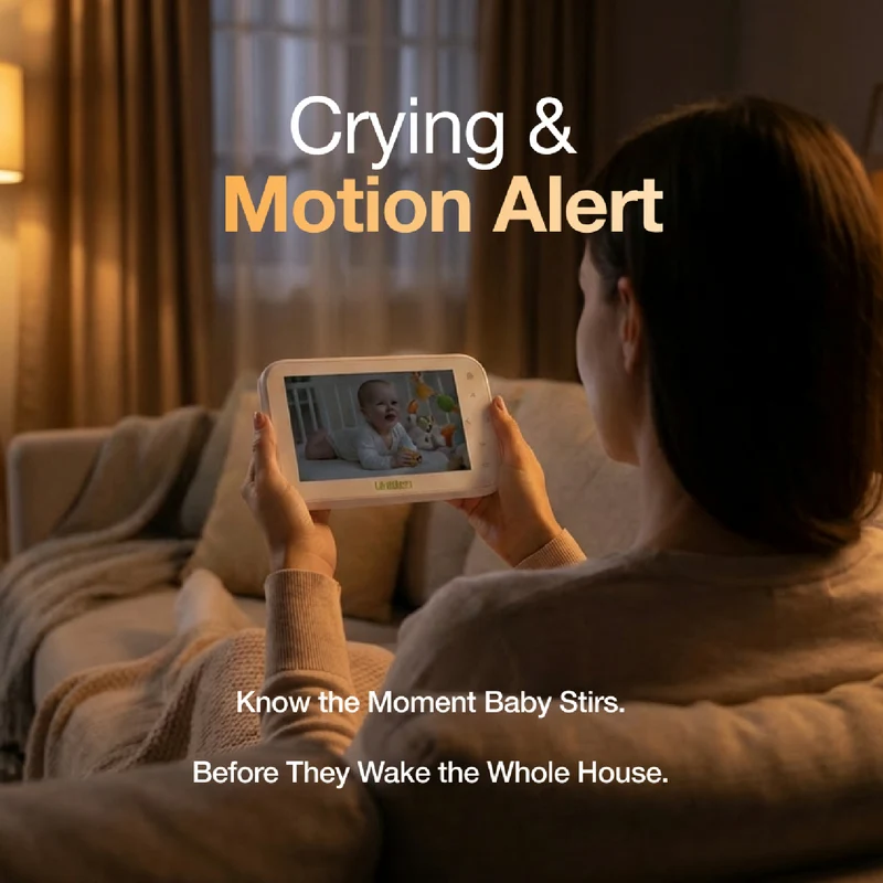 Uniden 4.3" Colour Display Pan & Tilt Baby Monitor