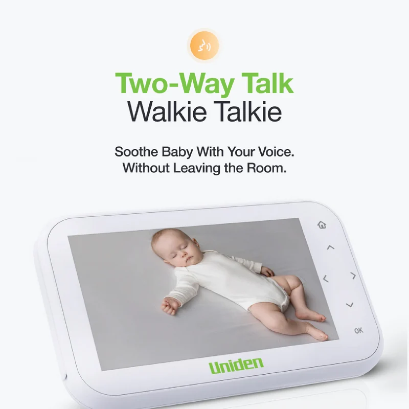 Uniden 4.3" Colour Display Pan & Tilt Baby Monitor
