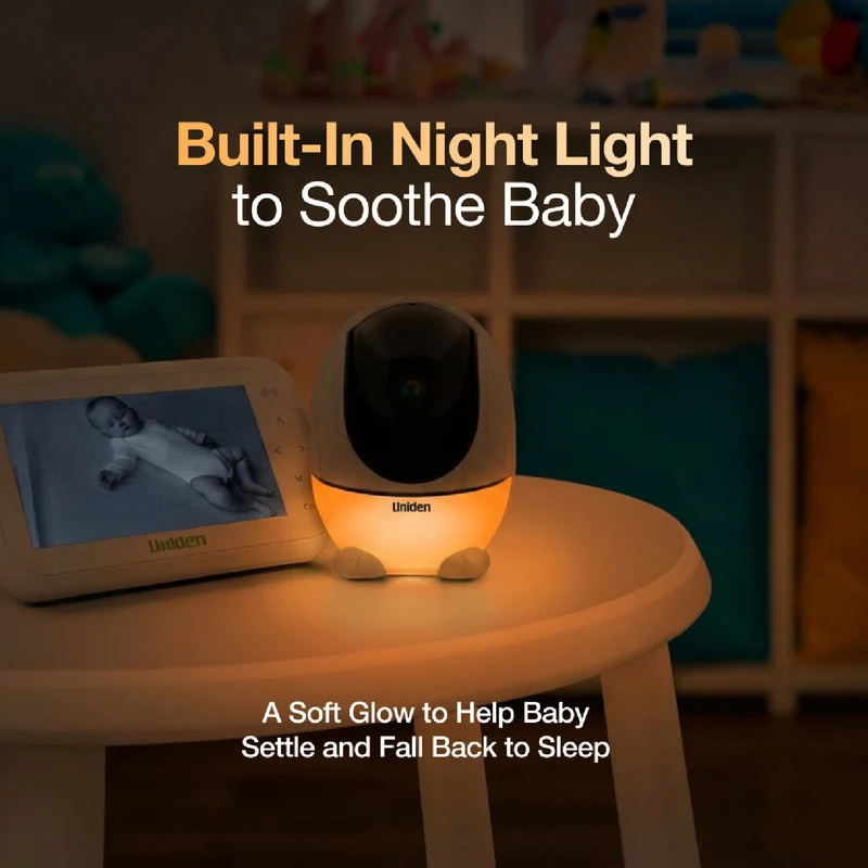 Uniden 4.3" Colour Display Pan & Tilt Baby Monitor