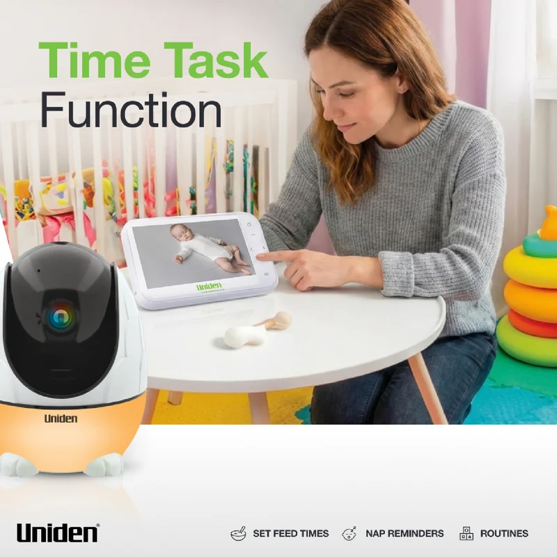 Uniden 4.3" Colour Display Pan & Tilt Baby Monitor