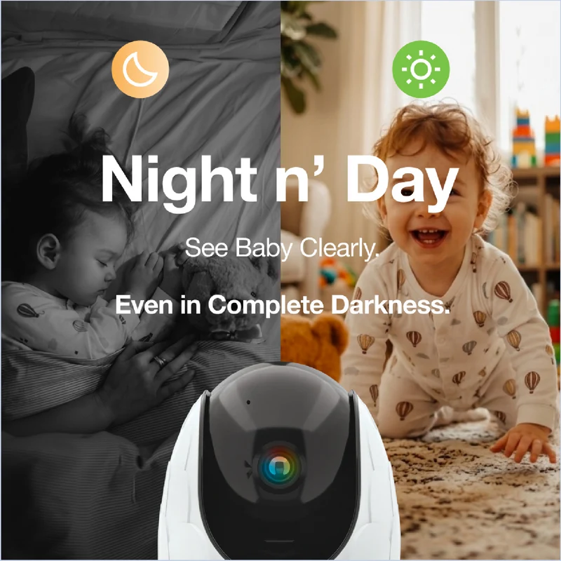 Uniden 4.3" Colour Display Pan & Tilt Baby Monitor