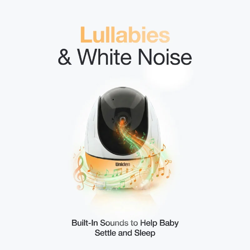Uniden 4.3" Colour Display Pan & Tilt Baby Monitor