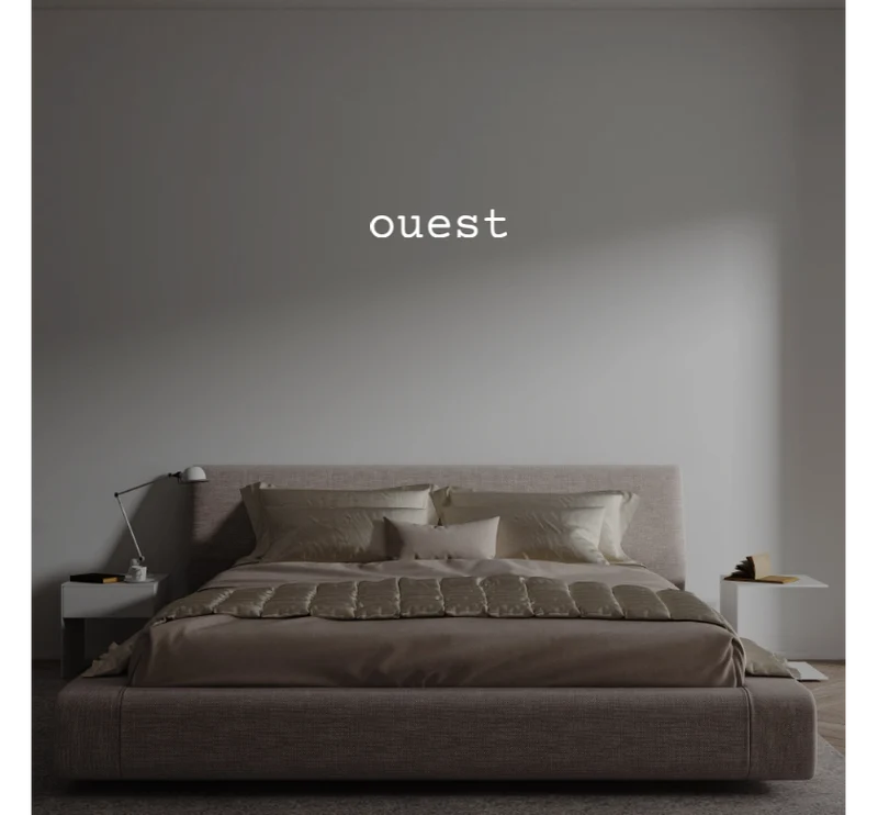 Custom text: ouest