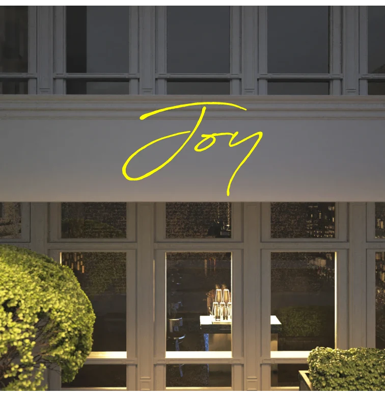 Custom text: Joy