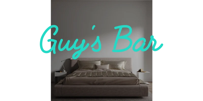 Custom text: Guy's Bar