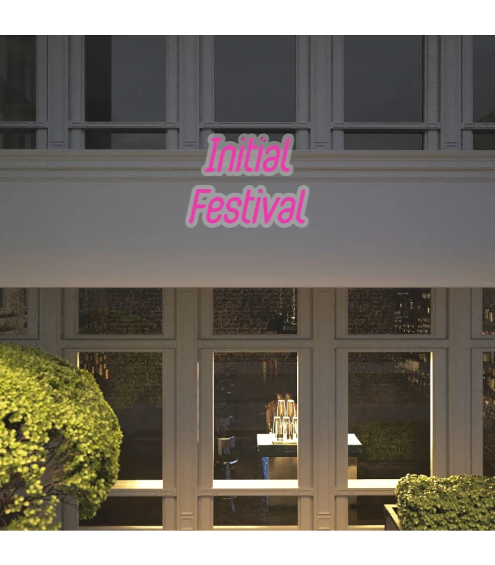 Custom text: Initial Festival