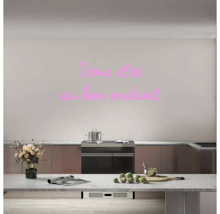 Custom text: Vous êtes au bon endroit