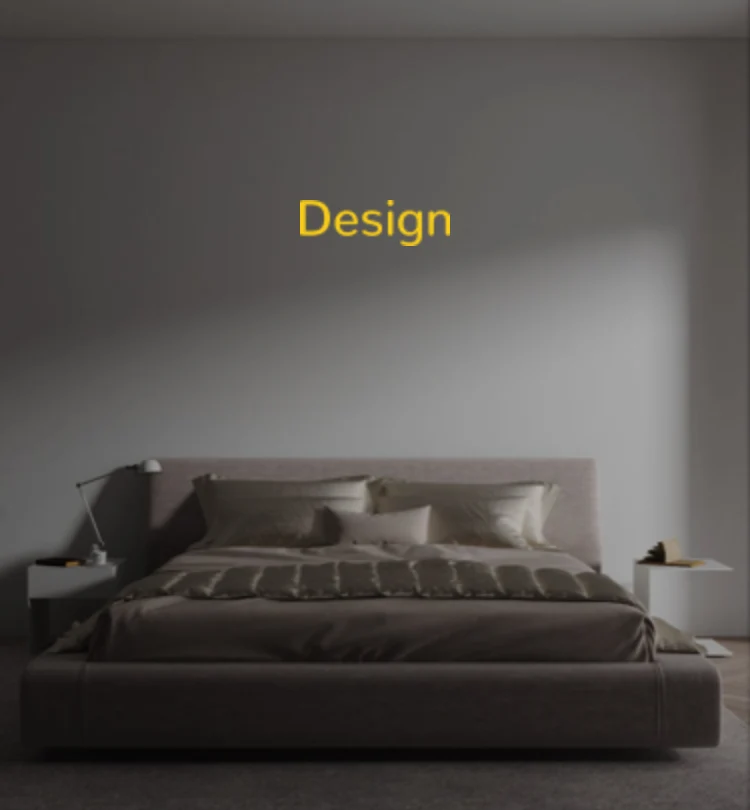Custom text: Design
