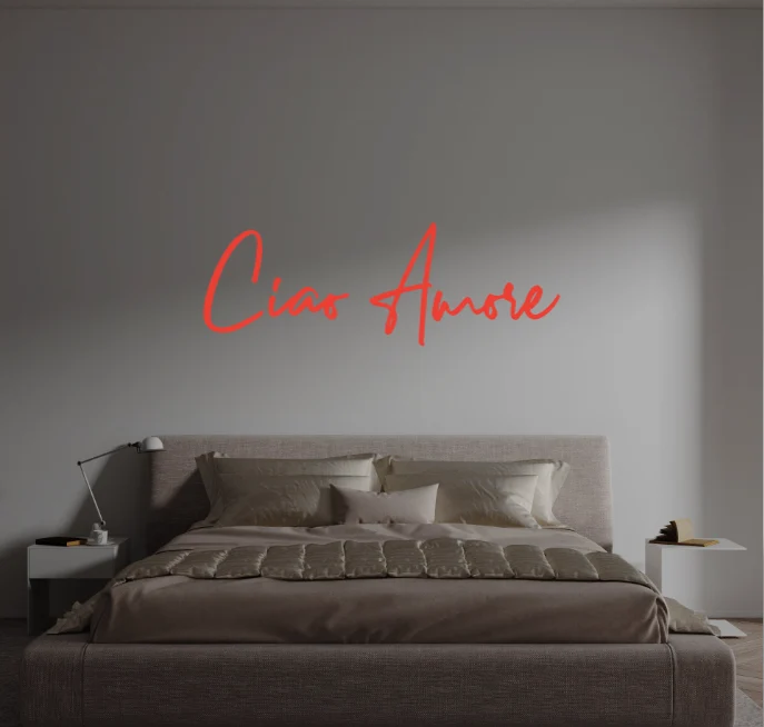 Custom text: Ciao Amore