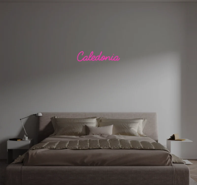 Custom text: Caledonia